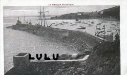 DEPT 22 : Sépia : Portrieux Saint Quay , Le Port Et La Jetée - Pontrieux