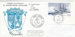 11627  MARION DUFRESNE Aux KERGUELEN - Lettres & Documents