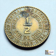 Perú - 1/2 Sol -1935 - Pérou