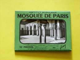 INSTITUT MUSULMAN. MOSQUEE DE PARIS        10 VUES PHOTOS MIGNONNETTES - Islam