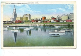 Etats Unis : View Of Connecticut River And Hartford (Conn) - Hartford