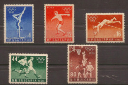 BULGARIA 1956  Olympic Games Melbourne MNH - Summer 1956: Melbourne