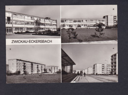 Zwickau Eckersbach - Juri Gagarin Oberschule Wostokweg Komarowstrasse Krippenkindergarten Sputnik ( Reichenbach) - Zwickau