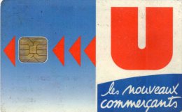 CARTE A PUCE U  Les Nouveaux Commerçants - Cartes De Salon Et Démonstration