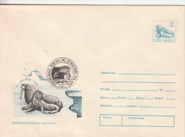 27684- ROMANIAN POLAR RESEARCH PROGRAM, WALRUS, COVER STATIONERY, 1994, ROMANIA - Research Programs