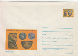 27759- ARCHAEOLOGY, COINS, VASE, COVER STATIONERY, 1976, ROMANIA - Archeologie