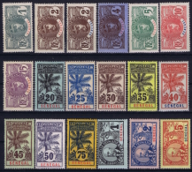 SENEGAL Yn Nr  30 - 46   MH/* Avec  Charnière   1906 - Neufs