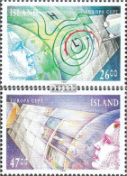 Island 742-743 (kompl.Ausg.) Postfrisch 1991 Europäische Weltraumfahrt - Unused Stamps