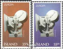 Island 826-827 (kompl.Ausg.) Postfrisch 1995 Frieden Und Freiheit - Neufs