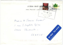 CANADA - 2005 - Airmail - Weaving + 1,40 - Viaggiata Da Montreal Per Thionville, France - Brieven En Documenten