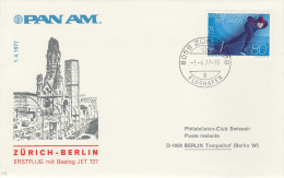 Zurich Berlin 1977 - Erstflug 1er Vol Inaugural Flight PanAm - - Premiers Vols