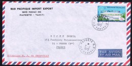 1973  Lettre Avion Pour La France    Siège De La Commission Du Pacifique Sud PA62 - Storia Postale