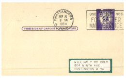 (3333) USA Cover -  2 Special Cards (1950´s) - Other & Unclassified