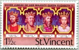 N° Yvert 460 - Timbre De Saint-Vincent (1977) - MNH - 25è Anniversaire Accession Au Trône Elisabeth II (JS) - St.Vincent (...-1979)
