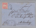 Heimat DE Bay Rettenbach 1874-01-16 Brief Nach Nürnberg - Cartas & Documentos