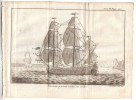 1741 - Gravure Sur Cuivre Originale - Vaisseau Portant Toutes Ses Voiles - FRANCO DE PORT - Sonstige & Ohne Zuordnung
