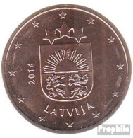 Lettland LET 3 2014 Stgl./unzirkuliert Stgl./unzirkuliert 2014 Kursmünze 5 Cent - Lettland