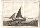 1741 - Gravure Sur Cuivre Originale - Barque De Pêcheur - FRANCO DE PORT - Sonstige & Ohne Zuordnung