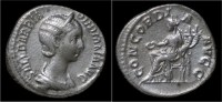 Orbiana AR Denarius Concordia Seated Left - La Dinastía De Los Severos (193 / 235)