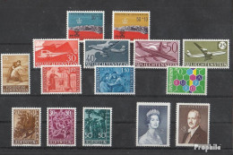 Liechtenstein 1960 Postfrisch Kompletter Jahrgang In Sauberer Erhaltung - Annate Complete