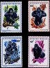 WILD LIFE-CHIMPANZEES-SET OF 8-RWANDA-MNH-A6-524 - Chimpanzés