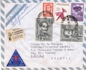 ARG-L10 - ARGENTINE N° 733-778 Et PA 108 + Vignette Antituberculose Sur Lettre Recommandée Par Avion Pour La France - Storia Postale