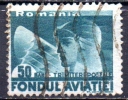 ROMANIA 1936 Postal Tax Stamps - Aviation -  50b - Green  FU - Dienstmarken