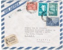 ARG-L19 - ARGENTINE N° 604-605--606C-PA77 Sur Lettre Recommandée Par Avion Pour La France - Briefe U. Dokumente