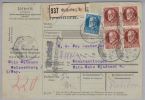 Heimat DE Bay Weissenburg 1918-07-28 Paketkarte Nach Konstantinopel - Cartas & Documentos