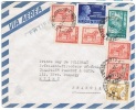 ARG-L21 - ARGENTINE N° 603A-604-606C-645 Sur Lettre Recommandée Par Avion Pour La France - Storia Postale