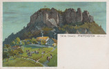 Schmidt Litho AK Sächsische Schweiz Pfaffenstein Nadelöhr Bei Königstein Pfaffendorf Gohrisch Cunnersdorf Krippen - Kleinhennersdorf