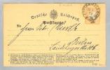 Heimat DE BRA Freienwald A.O. 1873-01-25 PK Dr Mi# 18 - Briefe U. Dokumente