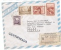 ARG-L35 - ARGENTINE N° 570-606-606A Sur Lettre Recommandée Par Avion Pour La France - Lettres & Documents