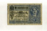 - ALLEMAGNE EMPIRE 1871/1918 . BILLET DE 5 M. 1917 . - 5 Mark