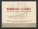 Etiquette De Bordeaux Clairet  -  Thème Bateau Voilier  - - Bateaux à Voile & Voiliers