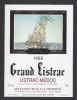 Etiquette De Bordeaux Listrac Médoc 1989 - Grand Listrac - La Caravelle - Thème Bateau  Voilier - Bateaux à Voile & Voiliers