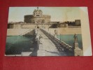 ROMA  - Ponte Sant´ Angelo  -  Pont Saint Ange  -   1911  -  (2 Scans) - Ponts