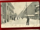 FXG-06  Le Sentier Val De Joux En Hiver. Neige, TRES ANIME. Précurseur. Cachet Vaulion, Timbre Manque - Vaulion