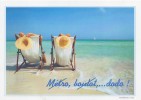 PGR-103F-G : ## Een Jaar Meer ## : PENSIOEN,RETIREMENT,RETRAITE, SEA,KUST,PLAGE,BEACH,RUSTEN,REPOS,REPOSING,SUN HAT, - Postogram