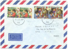 NUOVA ZELANDA - NEW ZEALAND - 1994 - Airmail - 4 X Christmas - Viaggiata Da Wanganui Per Yutz, France - Lettres & Documents