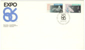 CANADA - 1986 - EXPO 86 WORLD EXPOSITION – VANCOUVER - FDC - 1981-1990