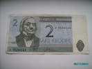 ESTONIA  1992  2 KROONI, REPLACEMENT BANKNOTE, WITH STAR AHEAD OF SERIAL NUMBER - Estland