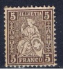 CH+ Schweiz 1862 Mi 22 Mh Helvetia - Unused Stamps