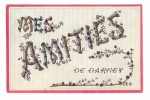 88 Mes Amitiés De Darney Carte RARE Fantaisie Avec Paillettes Cachet 1907 - Darney