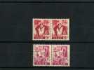 - SARRE 1947/56 . TIMBRES DE 1947. PAIRES NEUVES SANS CHARNIERE . - Neufs