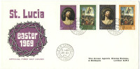 St.Lucia - Saint Lucia - 1969 - Easter - Castries - FDC - St.Lucia (...-1978)