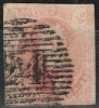 Belgique - 1851 - Y&T N° 8 B, Oblitéré. Papier Côtelé. - 1851-1857 Médaillons (6/8)