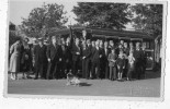 AUBIERE CARTE PHOTO DE L'AMICALE DEVANT L'AUTOBUS TOP RARE - Aubiere