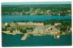 FRA CARTOLINA CANADA AERIAL VIEW OF ROYAL MILITARY COLLEGE SHOWING KINGSTONE, ONTARIO, BACKGROUND  NON VIAGGIATA CONDIZI - Kingston