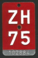 Velonummer Zürich ZH 75 - Placas De Matriculación